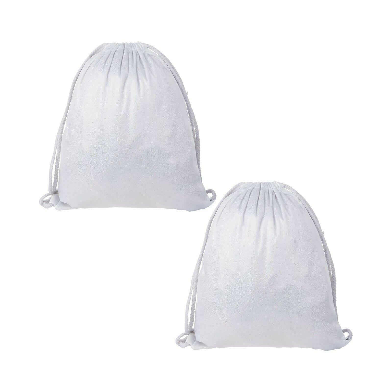Glitter Sublimation Drawstring Backpacks - 2 Pack - Craft Express -