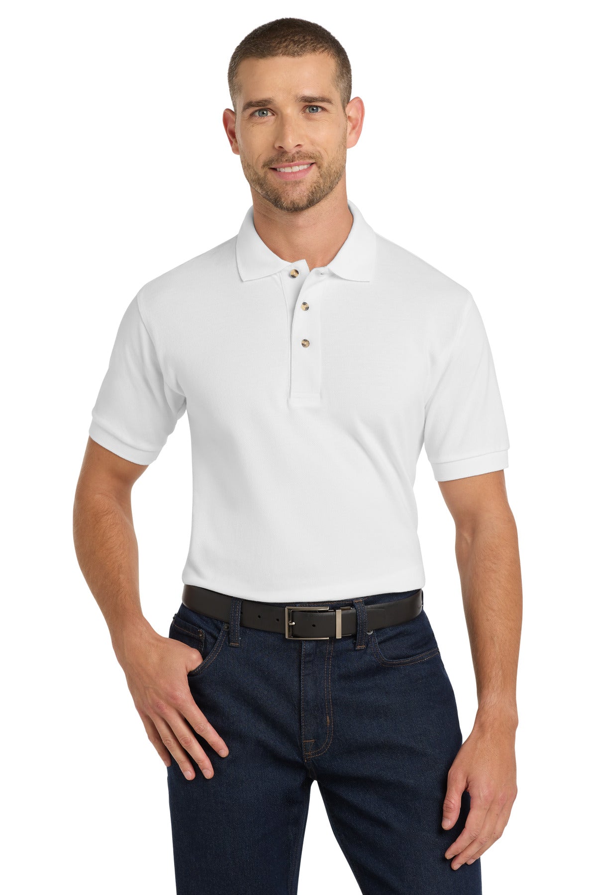 Port Authority ® Heavyweight Cotton Pique Polo. K420
