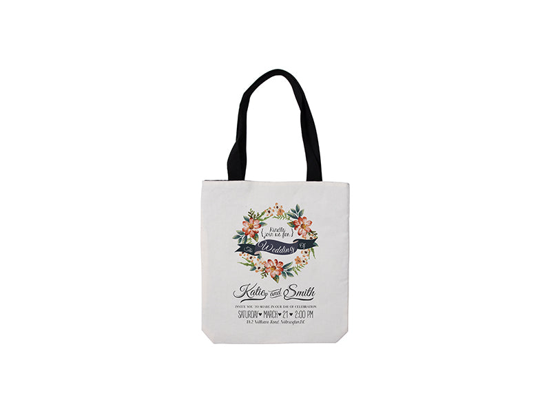 Craft Express 2 Pack Linen Sublimation Tote Bags – 15"x16" with White Panel