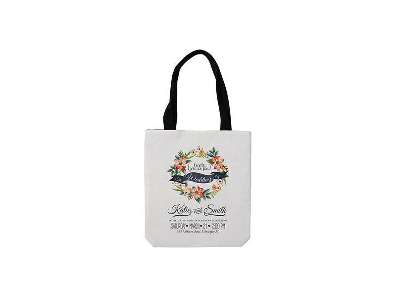 Craft Express 2 Pack Linen Sublimation Tote Bags – 15"x16" with White Panel