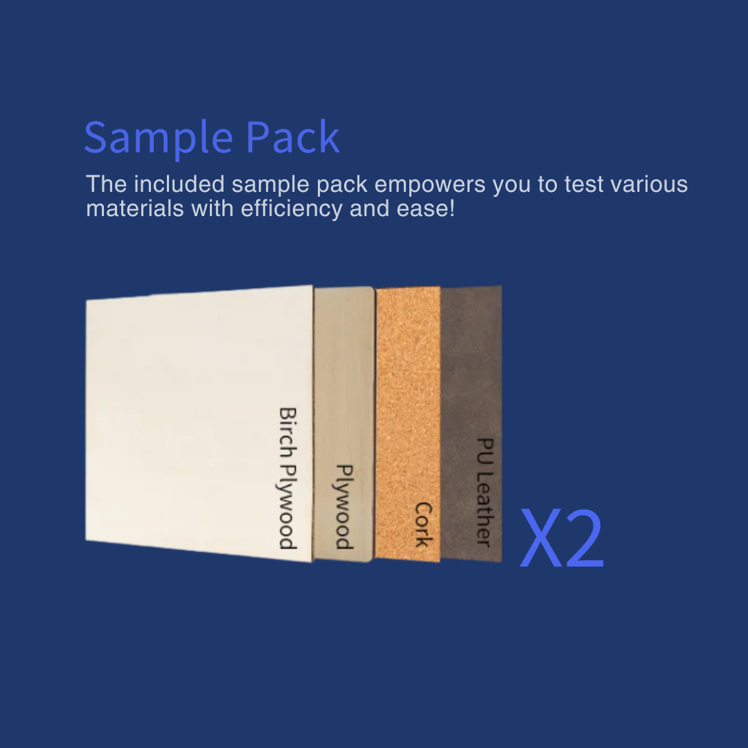 Craft Express Laser Engraving Sample Pack, Mixed Blanks for Testing & Custom Projects.