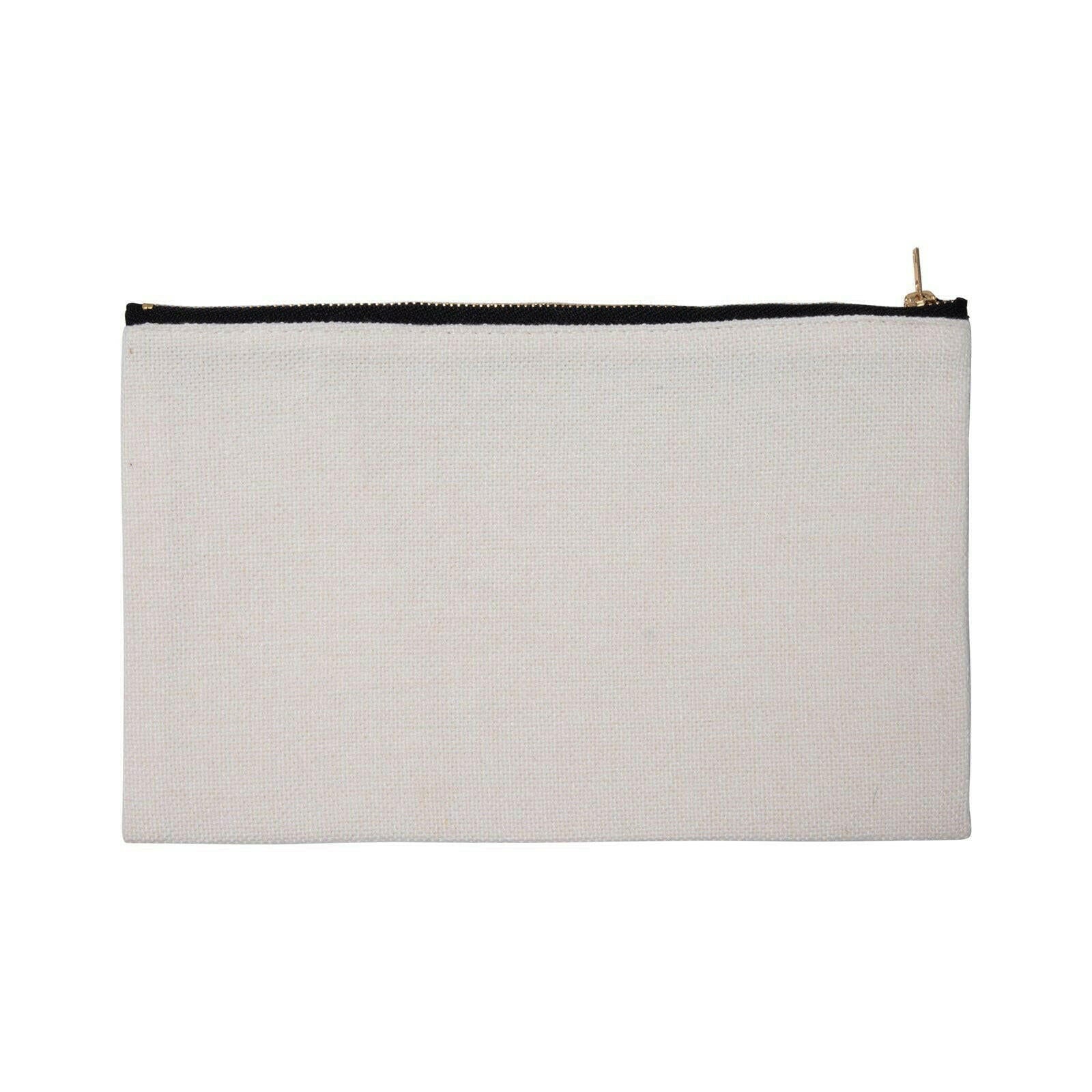 Linen Sublimation Cosmetic Bag - 4 Pack - Craft Express -