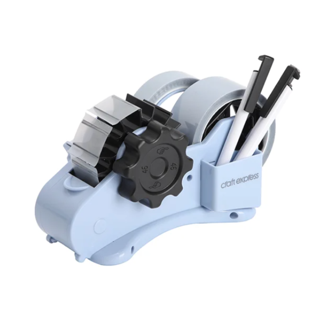 Multi-Function Tape Dispenser - Blue - Craft Express -