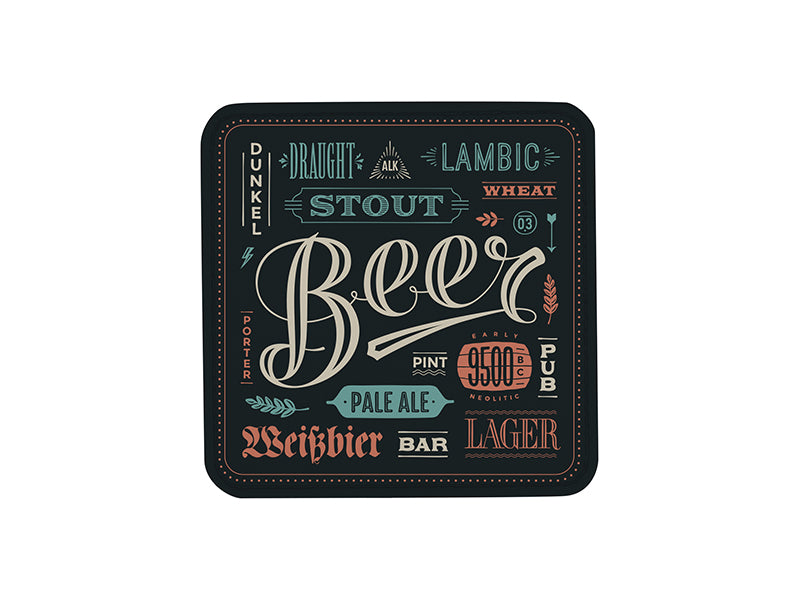 Craft Express 4 Pack Square Vegan Leather Sublimation Coasters – 4"x4" White