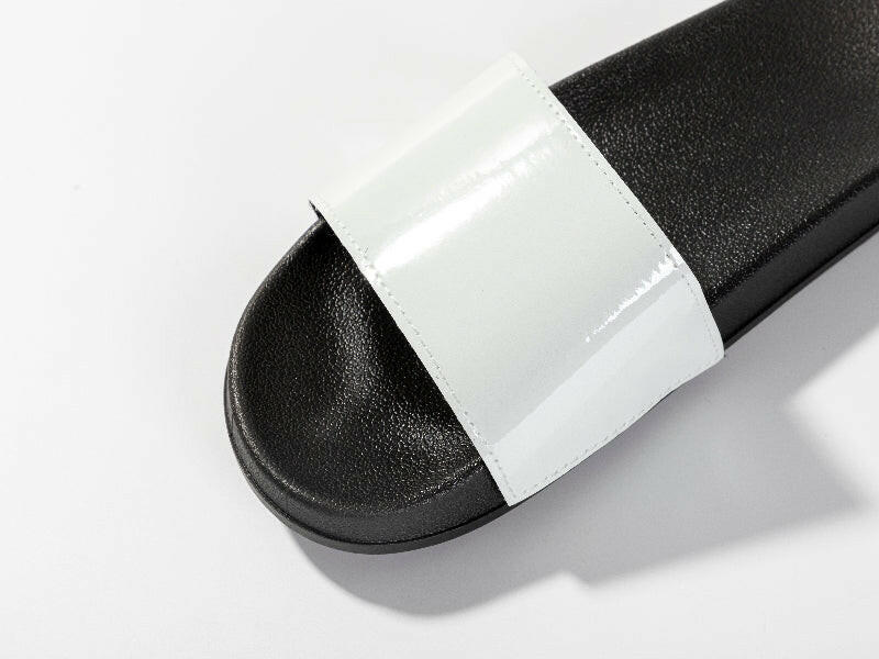 Craft Express Vegan Leather Sublimation Sliders – Adult Size Custom Slide Sandals.