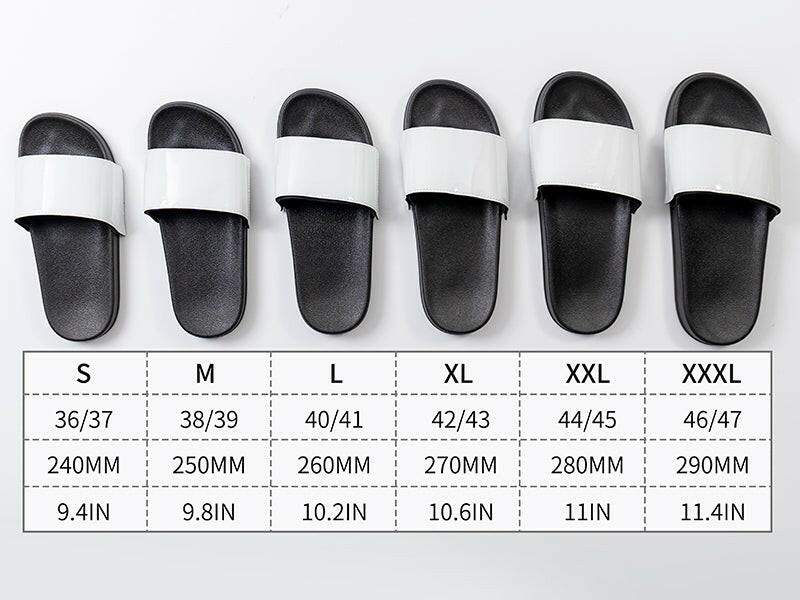 Craft Express Vegan Leather Sublimation Sliders – Adult Size Custom Slide Sandals.