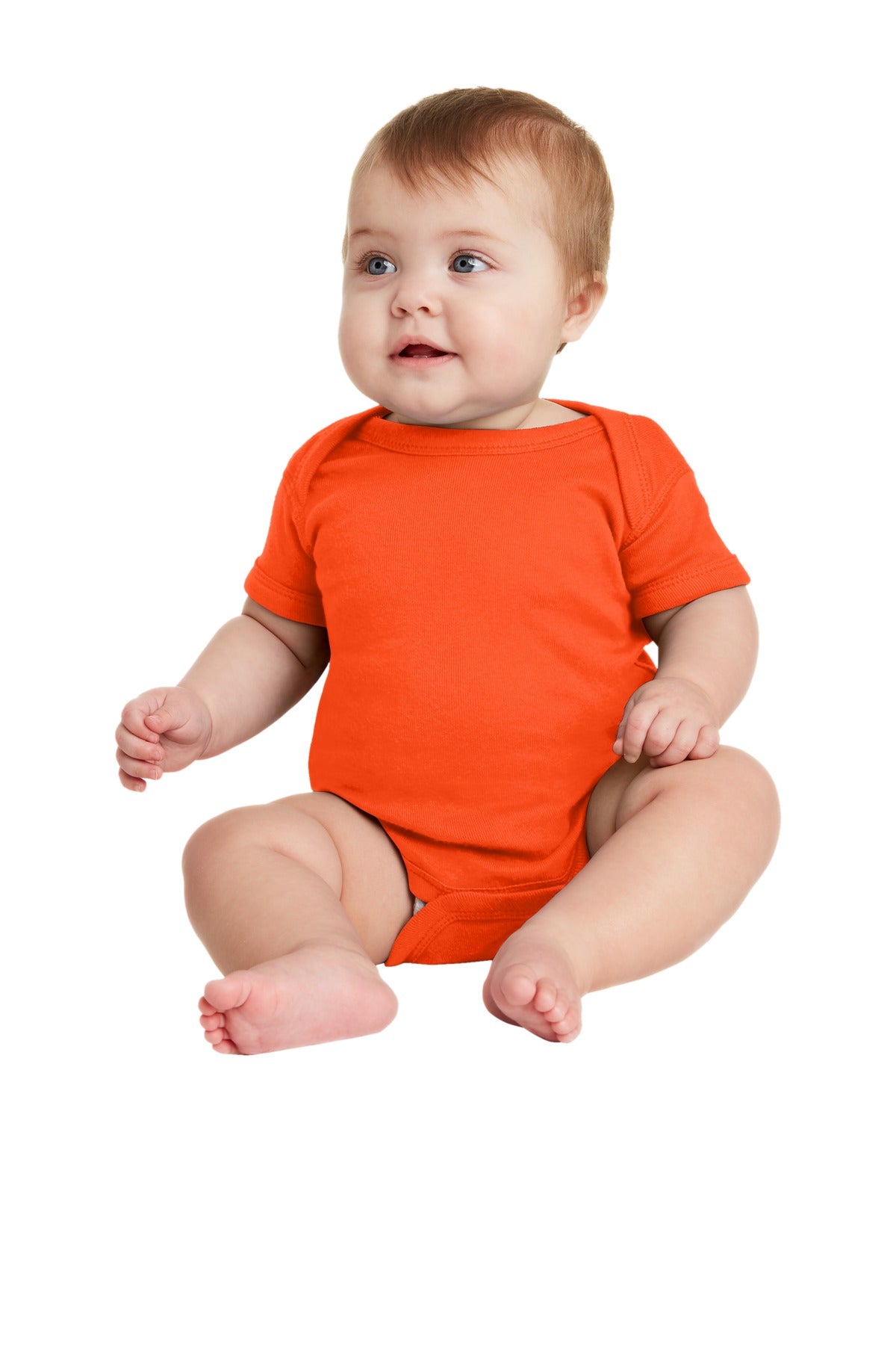 Rabbit Skins ™ Infant Short Sleeve Baby Rib Bodysuit. RS4400