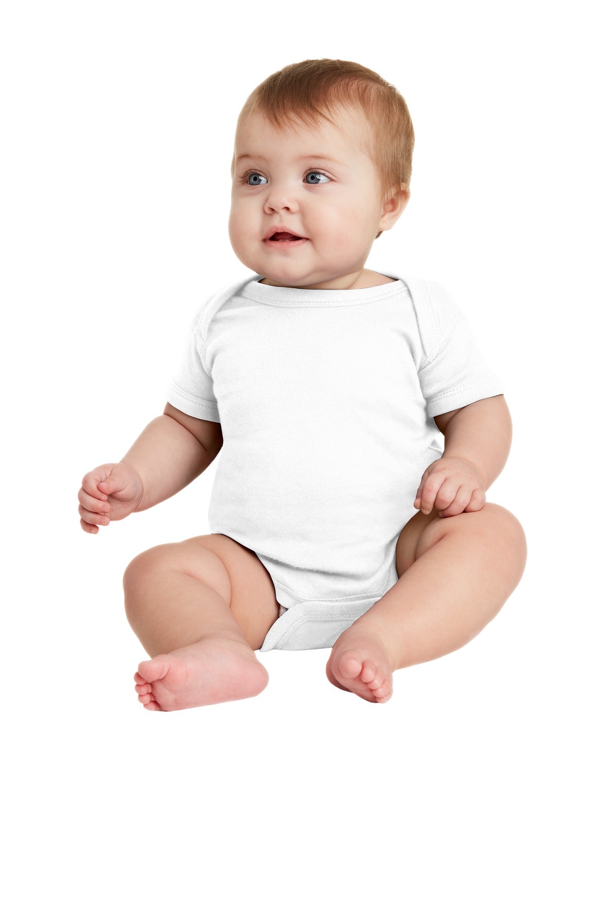 Rabbit Skins ™ Infant Short Sleeve Baby Rib Bodysuit. RS4400