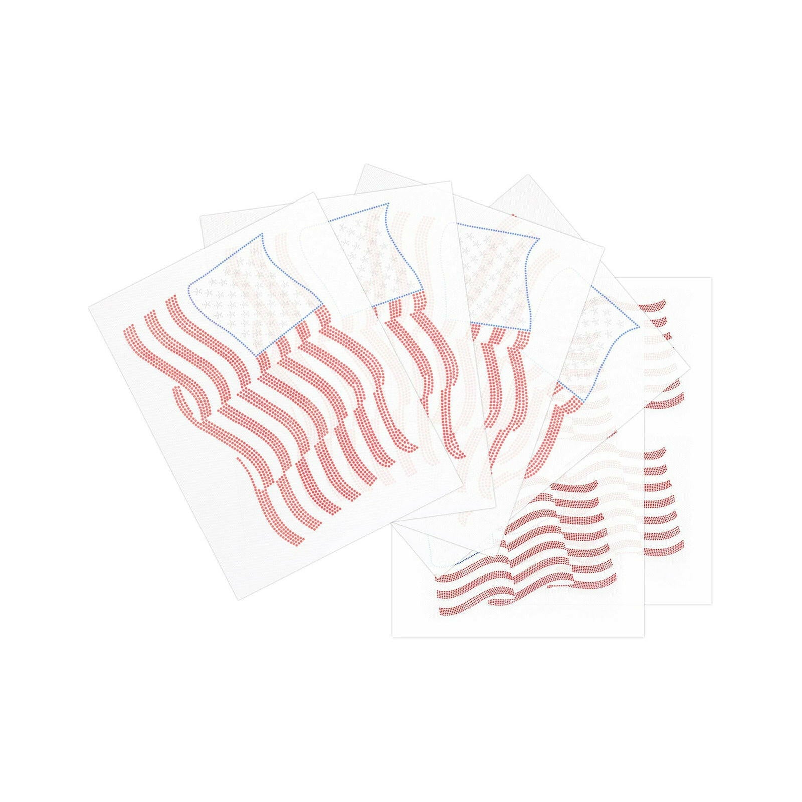 Craft Express American Flag Rhinestone Transfer – Hotfix Iron-On.