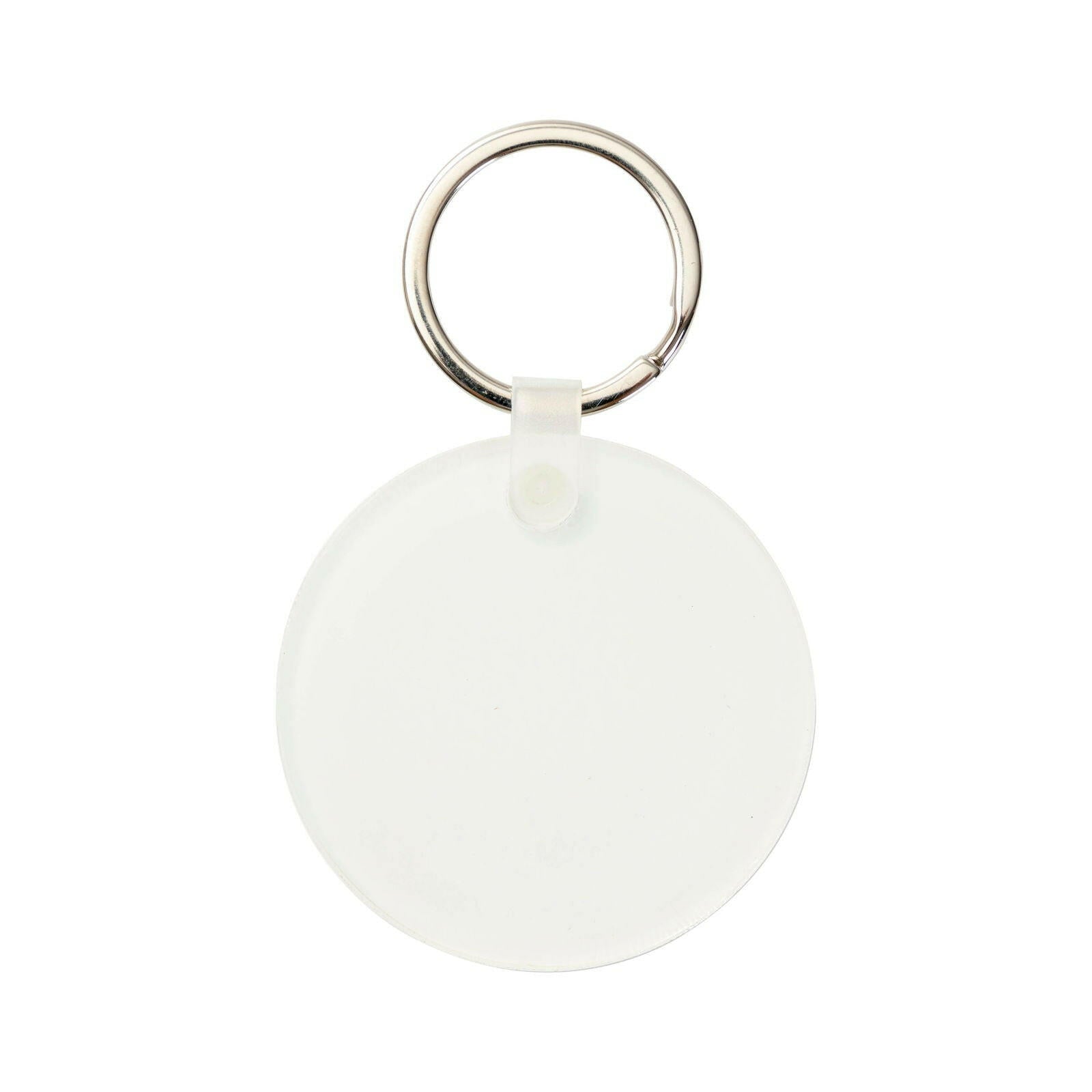 Craft Express 4-Pack Acrylic Round Keyrings – Sublimation & UV DTF Blanks.