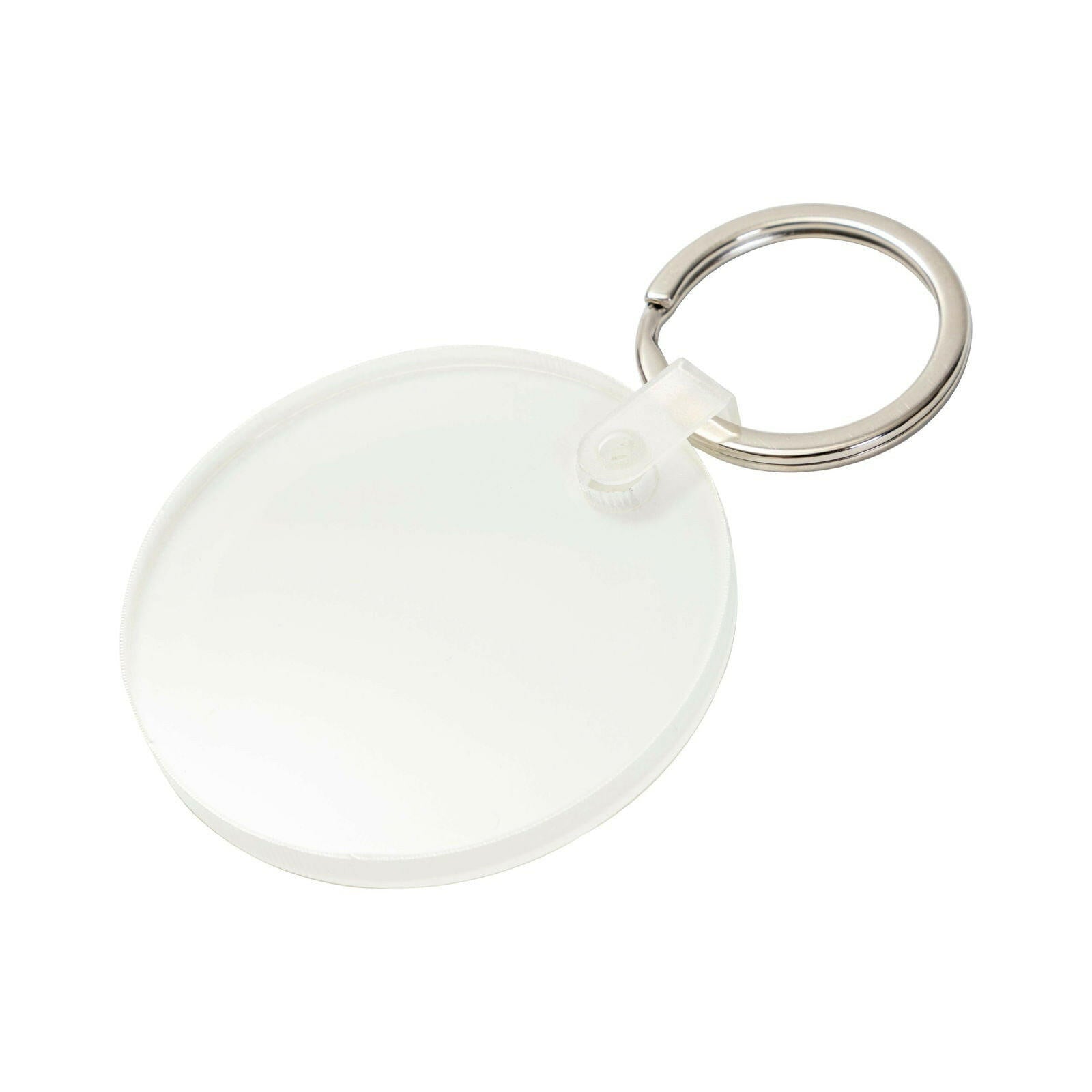 Craft Express 4-Pack Acrylic Round Keyrings – Sublimation & UV DTF Blanks.
