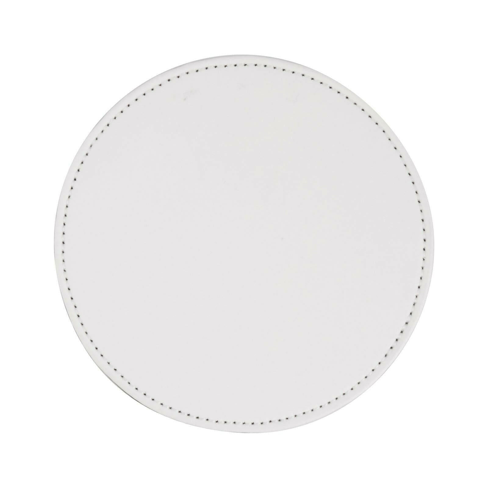 Round Vegan Leather Sublimation Coasters - 4 Pack - Craft Express -
