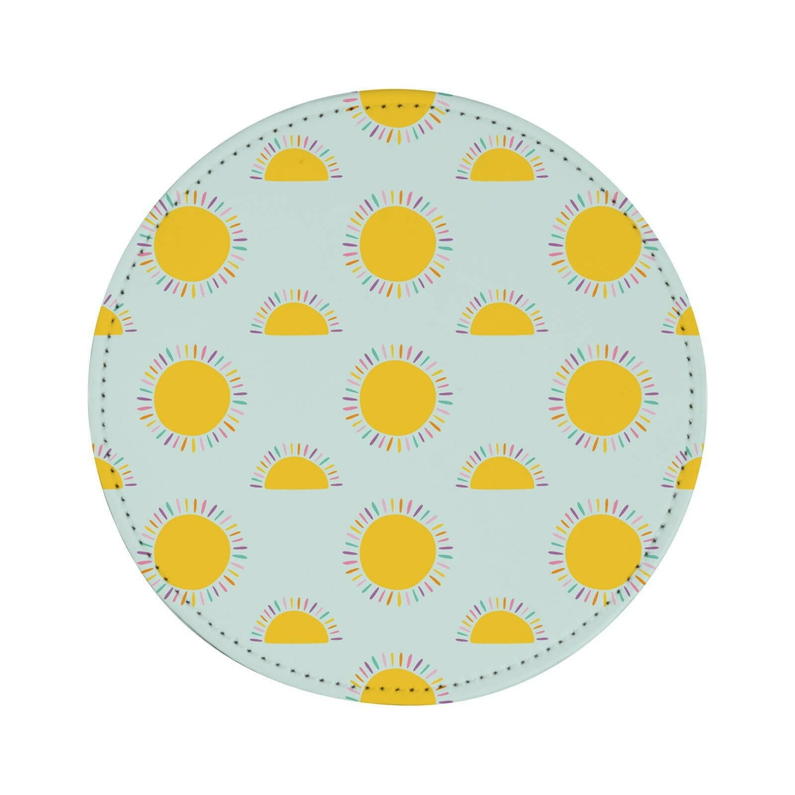 Round Vegan Leather Sublimation Coasters - 4 Pack - Craft Express -