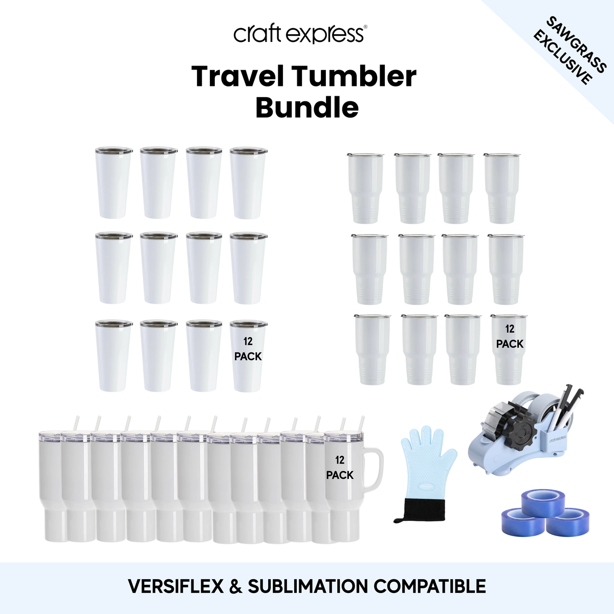 Craft Express Travel Tumbler Bundle | Sawgrass Exclusive