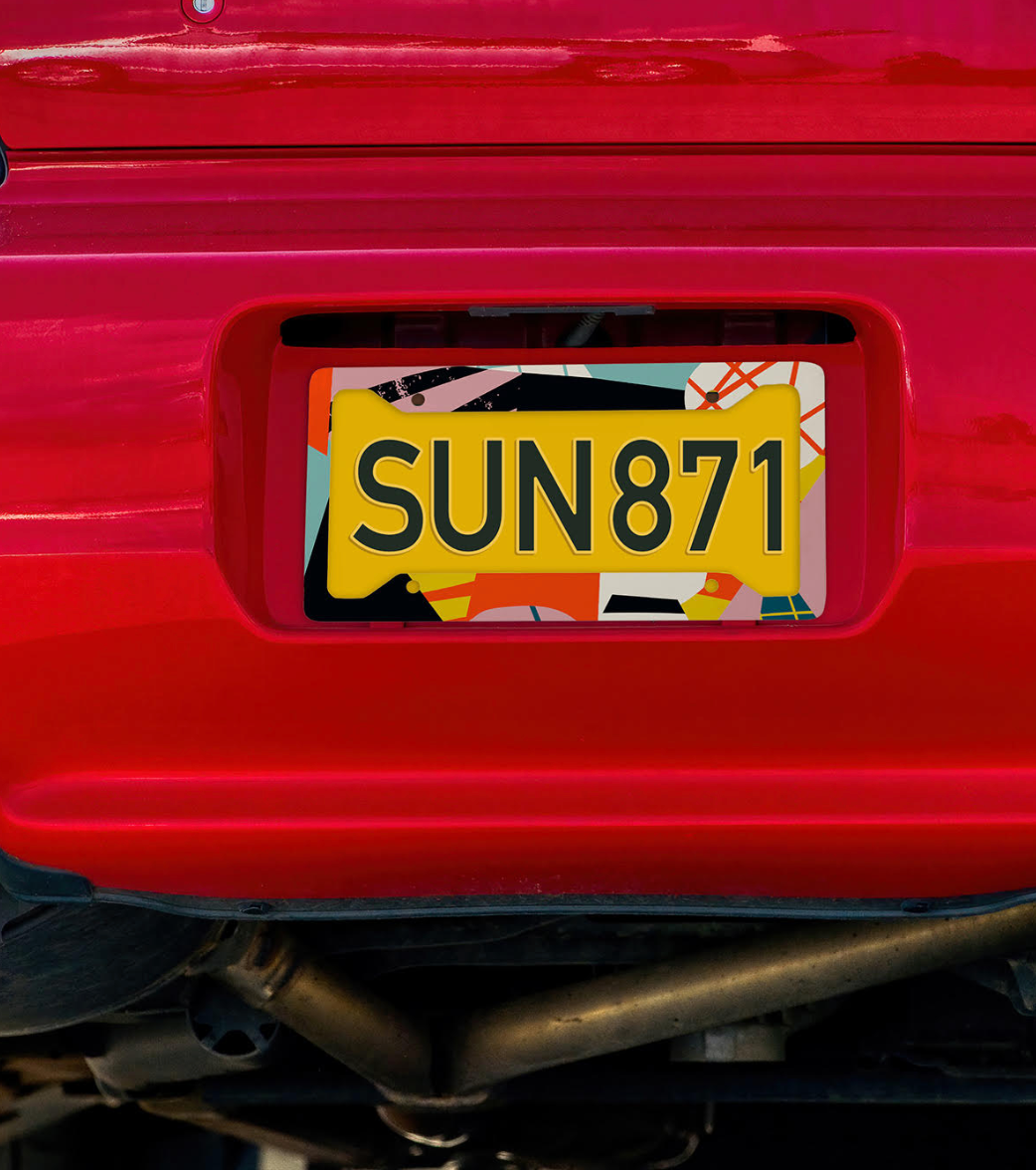 Craft Express Sublimation License Plate Cover – Glossy Aluminum, Fits All US Plates