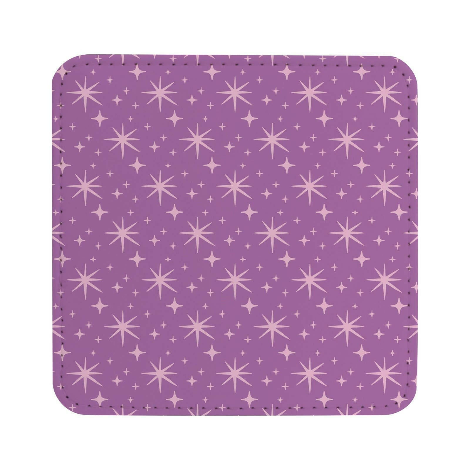 Square Vegan Leather Sublimation Coasters - 4 Pack - Craft Express -