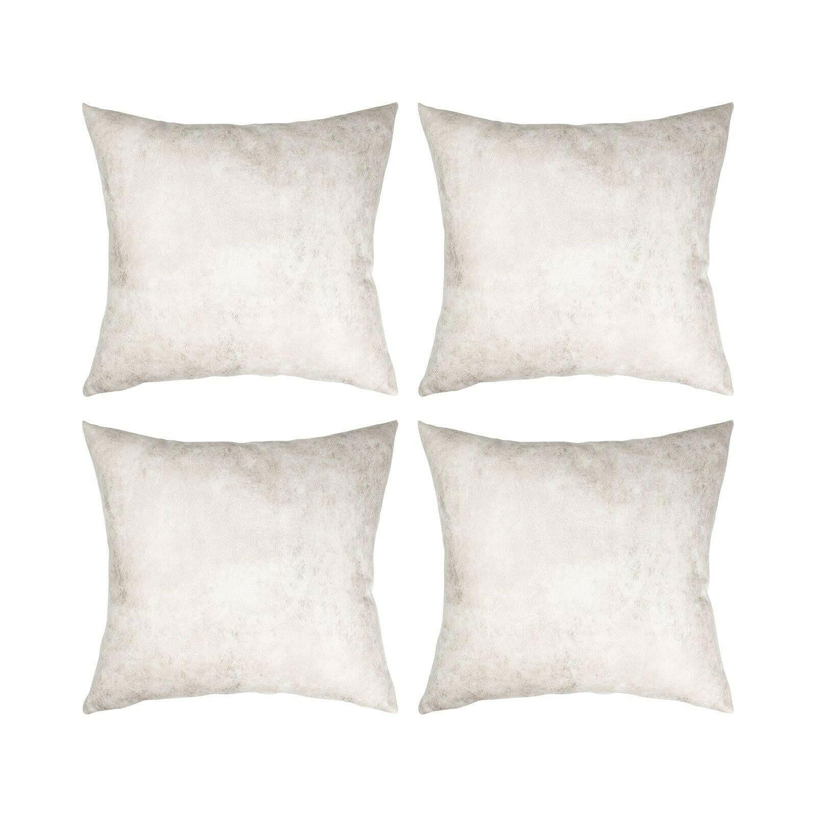 White Vegan Leather Sublimation Pillow Cases - 4 Pack - Craft Express -