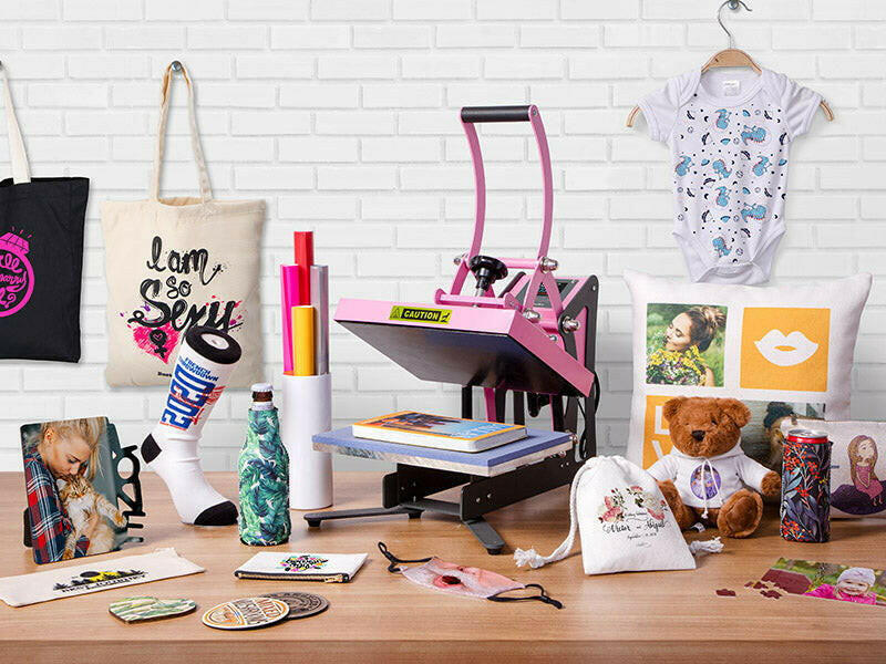 Craft Express Workspace Flat Press 9" x 12" – Compact Heat Press for DIY Projects.