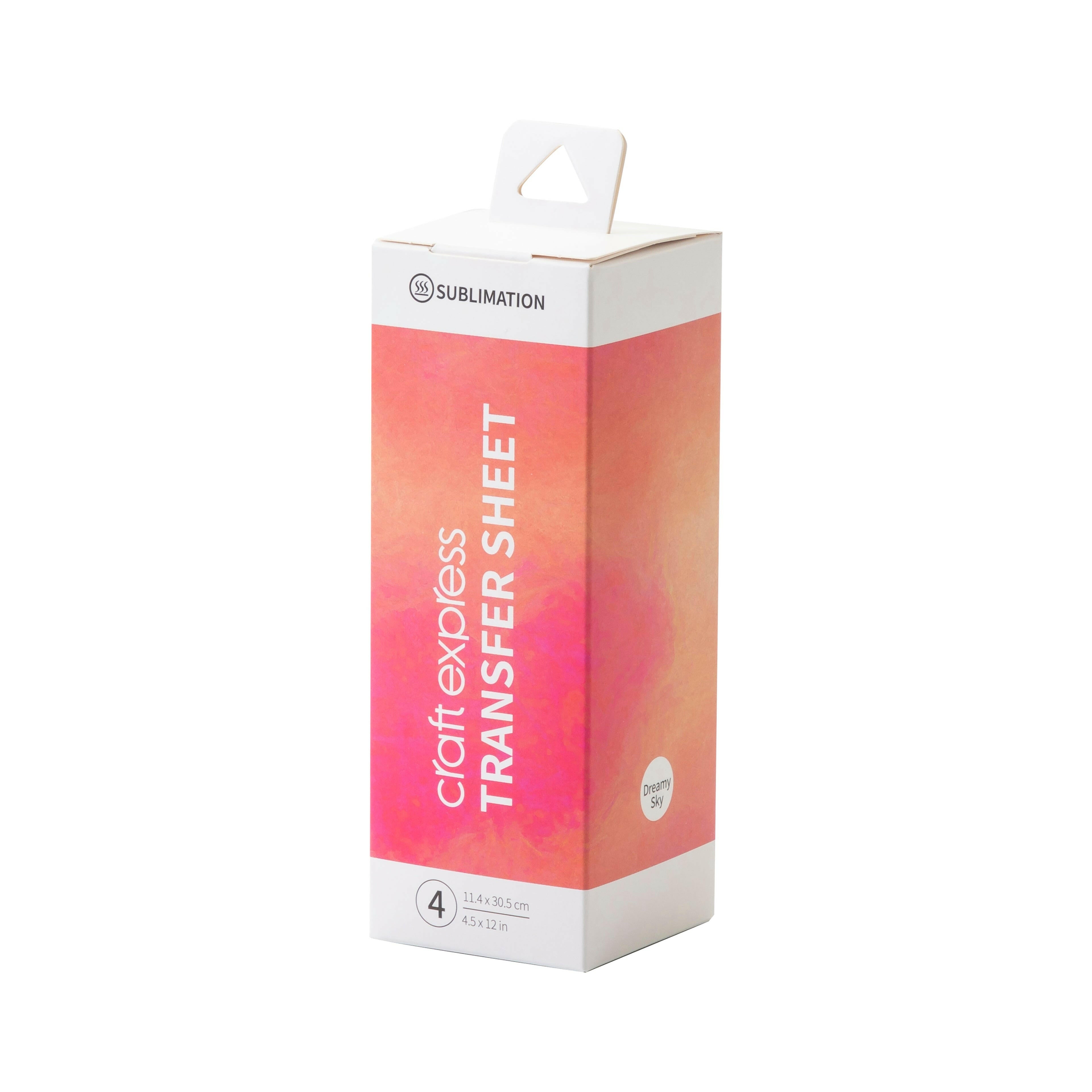 4.5" x 12" Sublimation Transfer Sheets - 4 Pack - Craft Express -