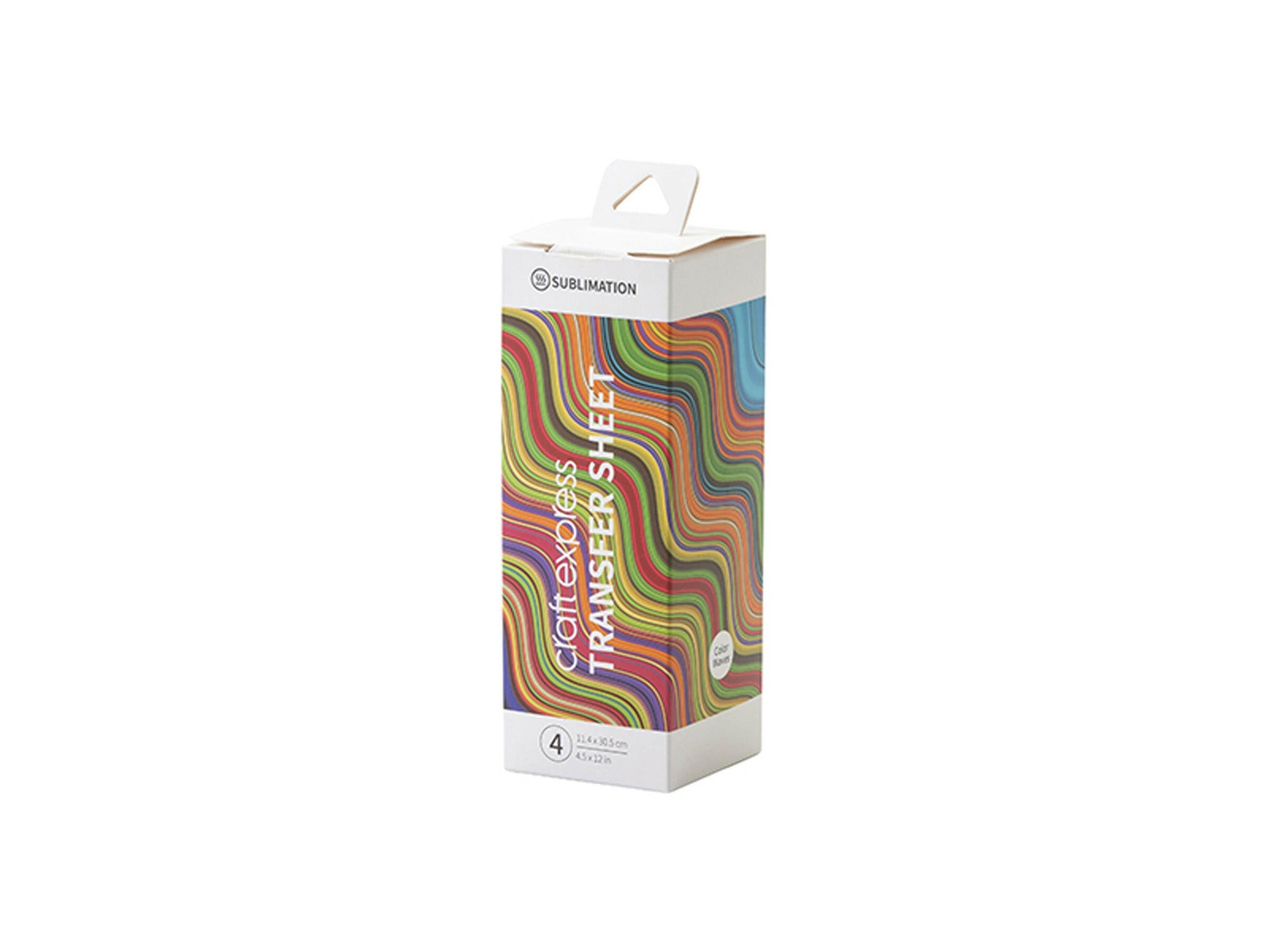 4.5" x 12" Sublimation Transfer Sheets - 4 Pack - Craft Express -
