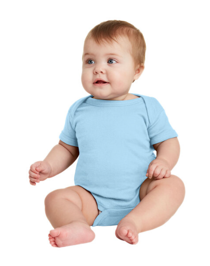 Rabbit Skins ™ Infant Short Sleeve Baby Rib Bodysuit. RS4400