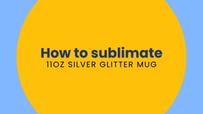 11oz Glitter Ceramic Sublimation Mugs - 6 Pack.