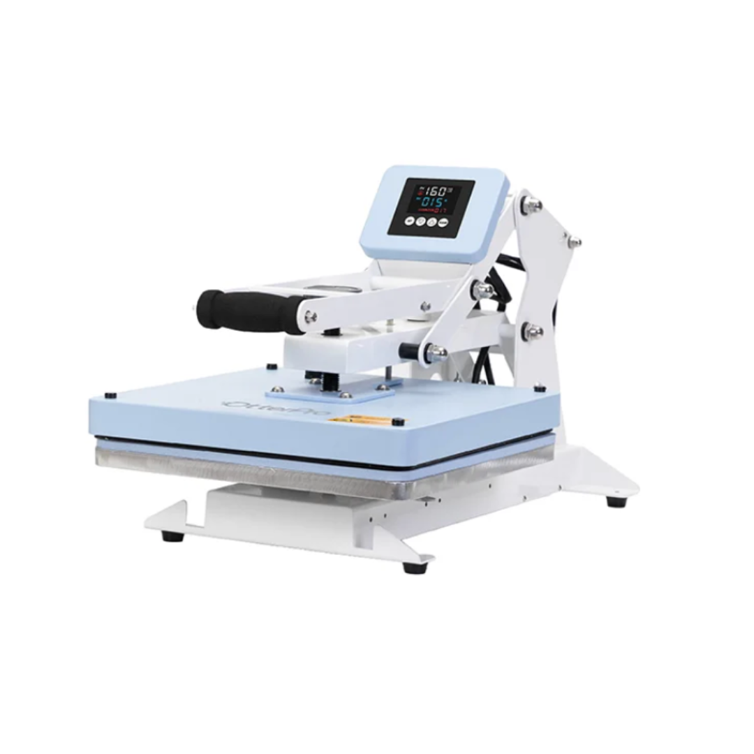 Otter Manual Clamshell Heat Press (38*38cm, Light Blue)