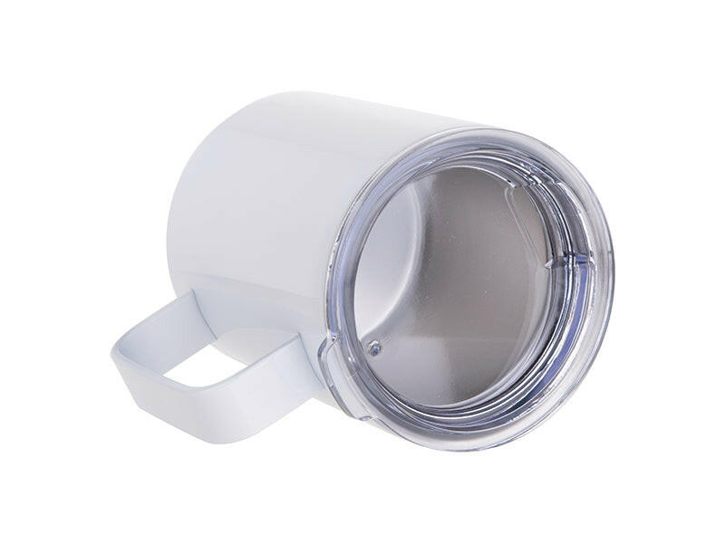 10 oz Stainless Steel Coffee Cup 4-Pack – White Sublimation-Ready Mugs - Craft Express -  - 10oz Stainless Steel Sublimation Travel Coffee Mugs - 4 Pack.