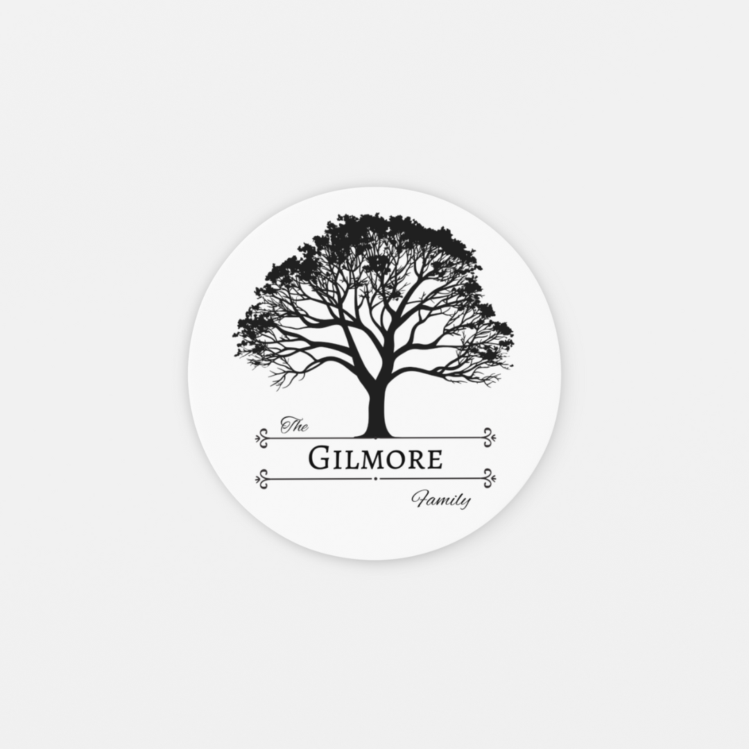 Craft Express Digital Project Card – Round Marble Coaster with Family Tree and Custom Name