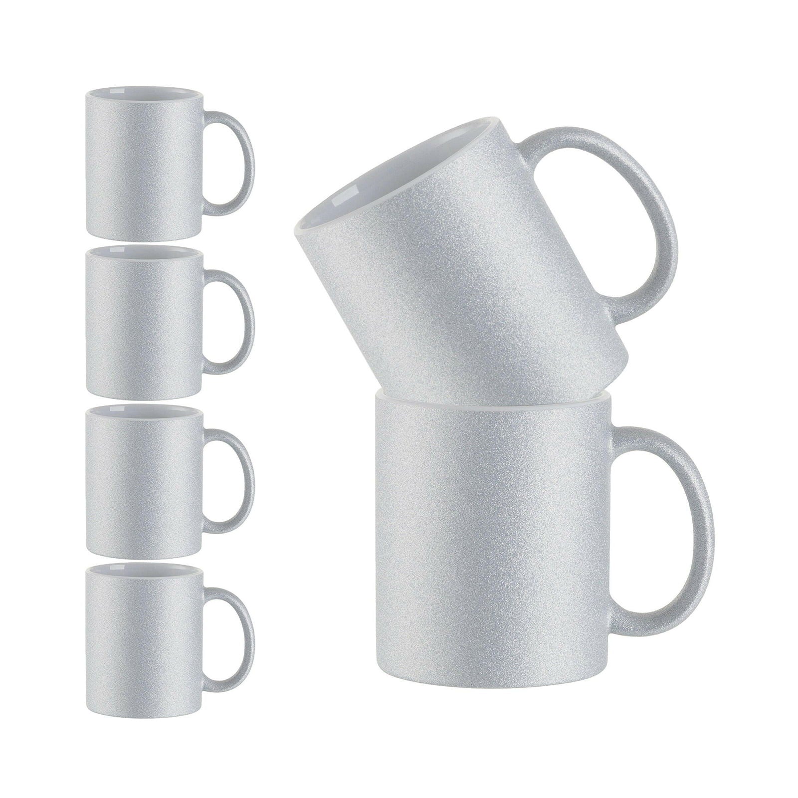 11 oz Glitter Ceramic Sublimation Mugs – 6-Pack Sparkling Sublimation-Ready Drinkware - Craft Express -  - 11 oz Glitter Ceramic Sublimation Mugs – 6-Pack Sparkling Sublimation-Ready Drinkware - Craft Express - 