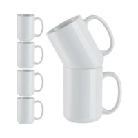Craft Express 6 Pack 15oz Ceramic Sublimation Mugs.