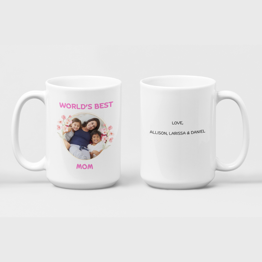 Craft Express Digital Project Card – 15oz World’s Best Mom Mug with Photo & Message