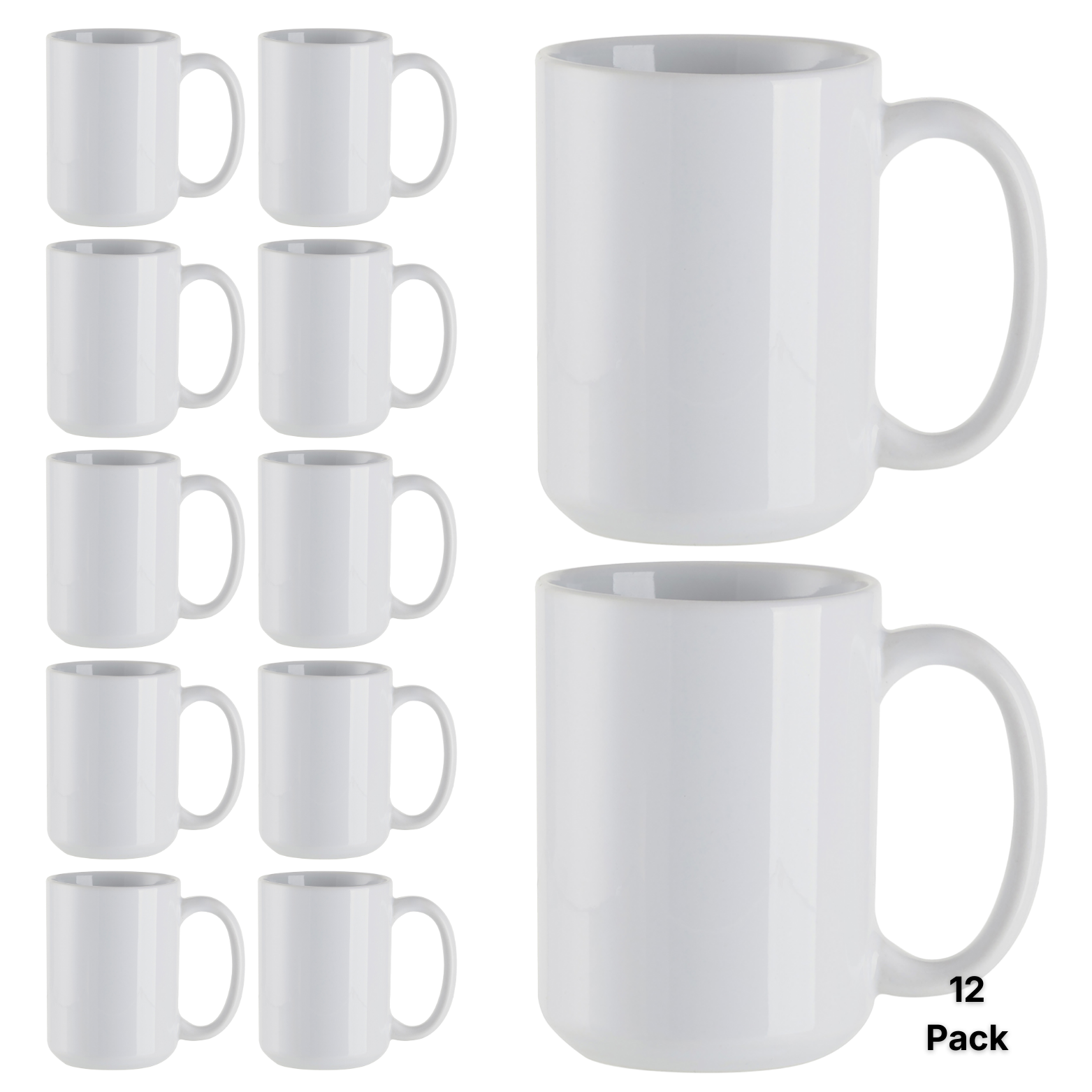 Craft Express 15oz Ceramic Sublimation Mugs