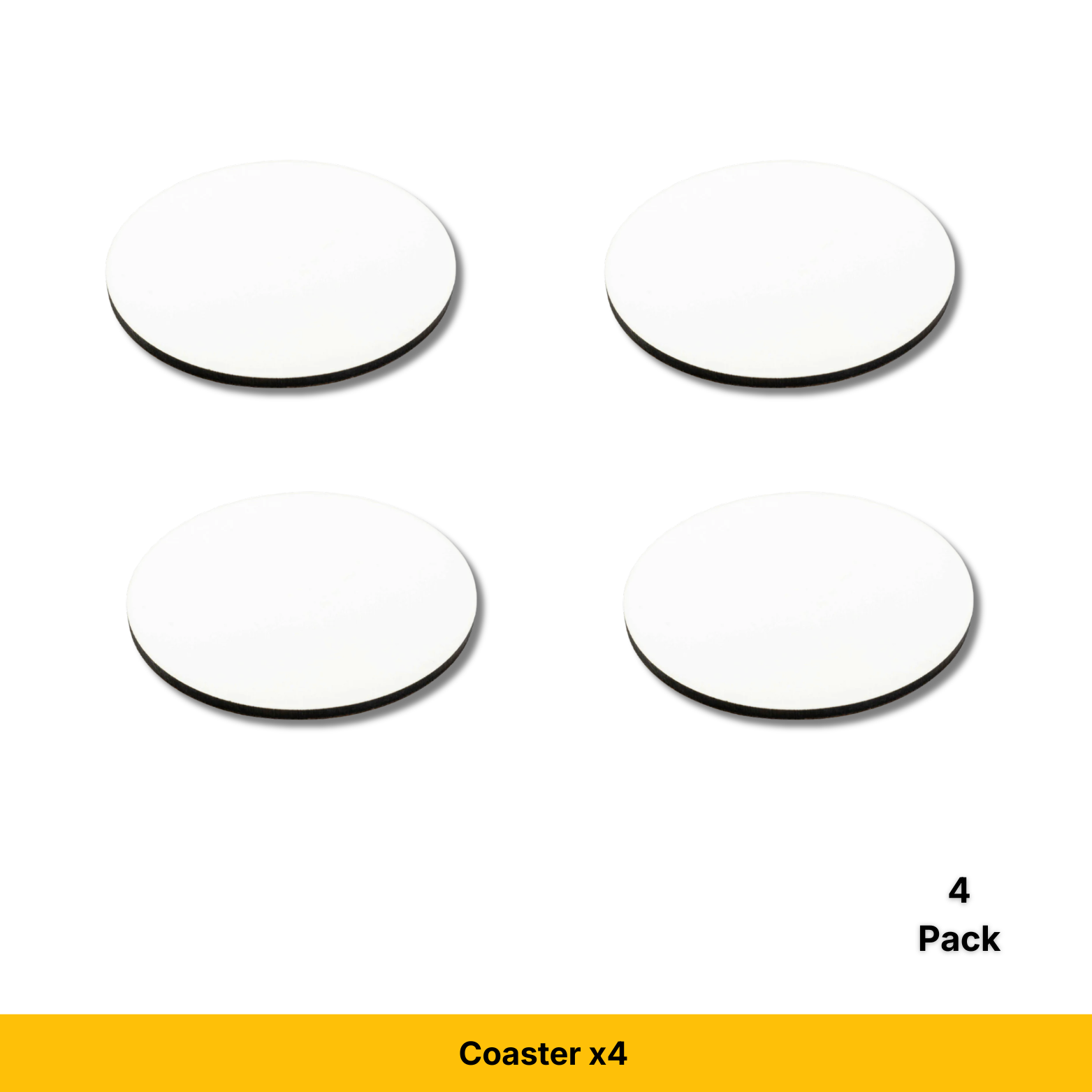 Craft Express White Round Coasters, Sublimation Hardboard Blanks