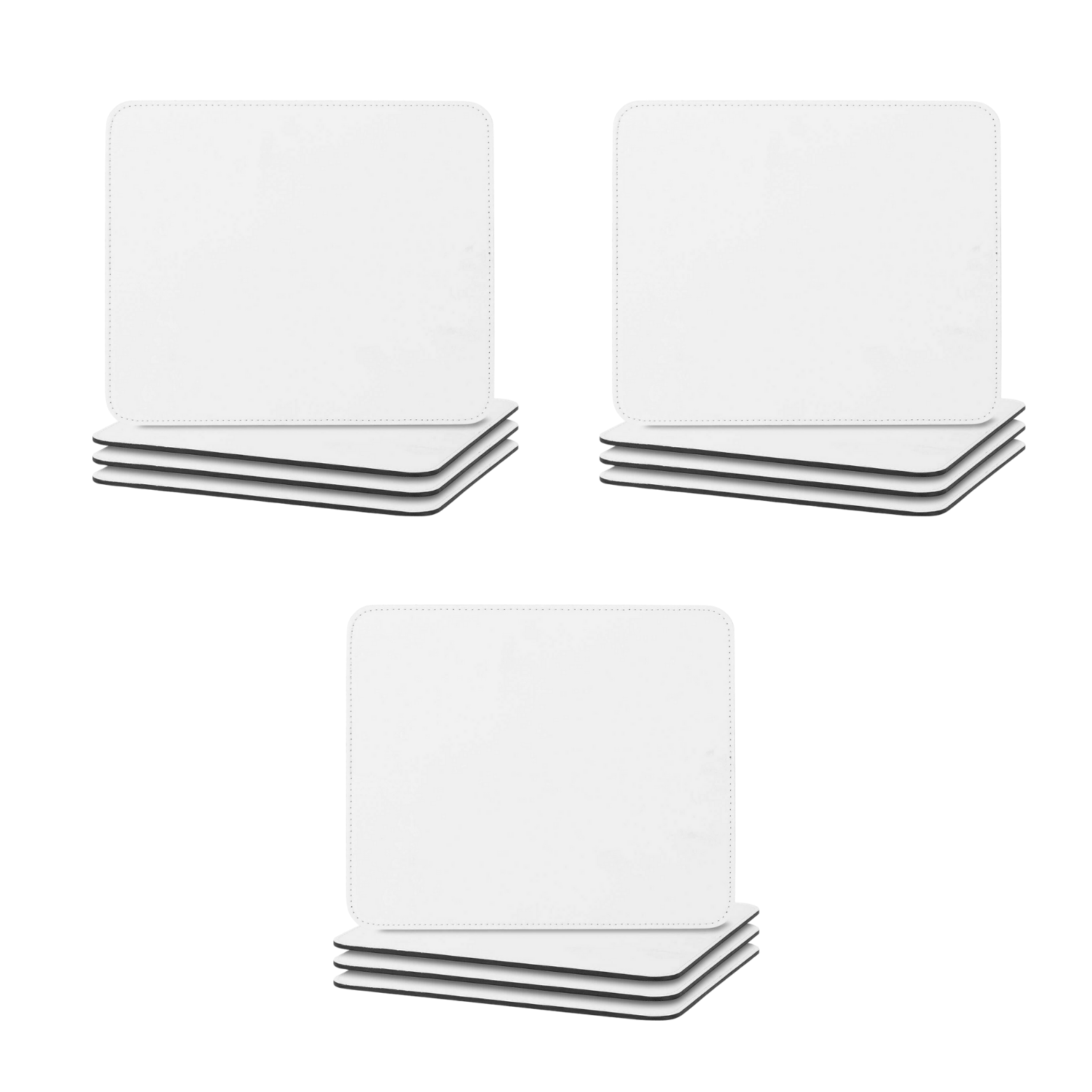 Craft Express Sublimation Vegan Leather Mousepads: 9 x 7 Inch White