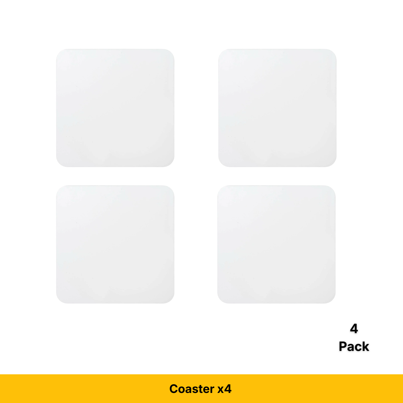 Craft Express White Square Coasters,  Sublimation Hardboard Blanks