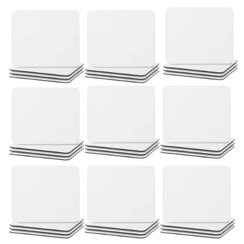 Craft Express Sublimation Vegan Leather Mousepads: 9 x 7 Inch White