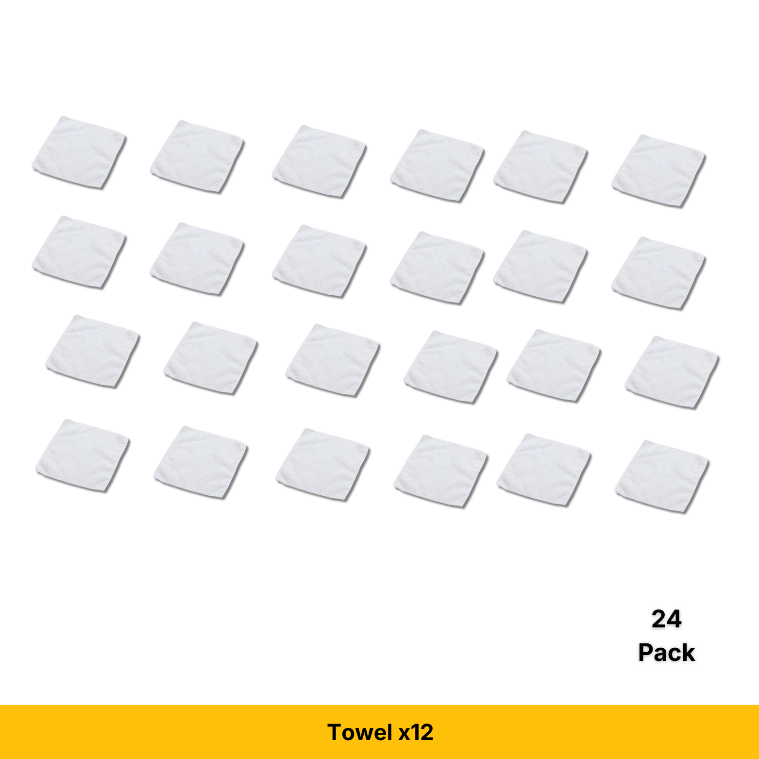 Craft Express White 12" Square Towels, Sublimation Microfiber Blanks