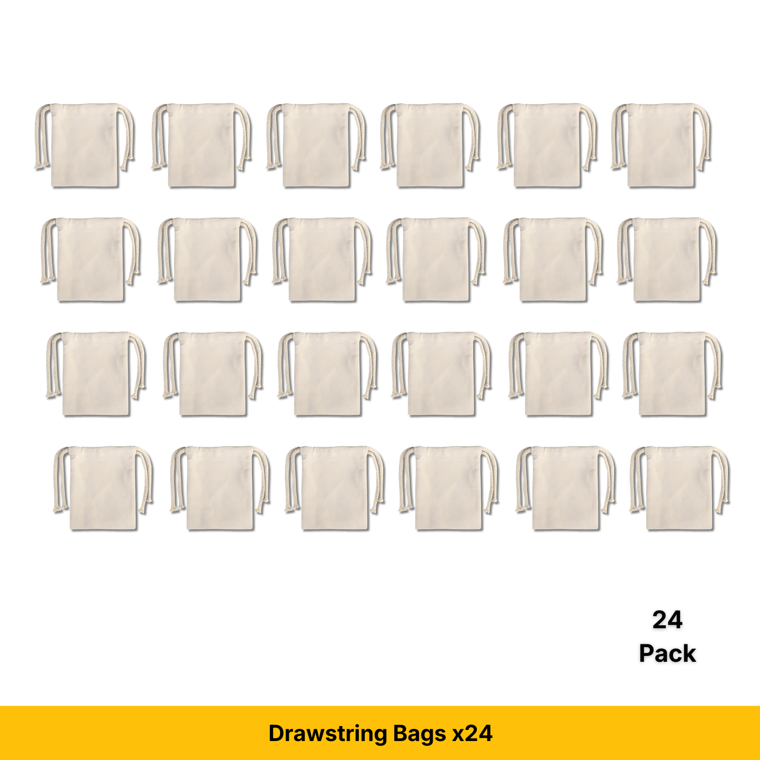 Craft Express Sublimation Drawstring Gift Bags – 5"x7" White Reusable Blanks