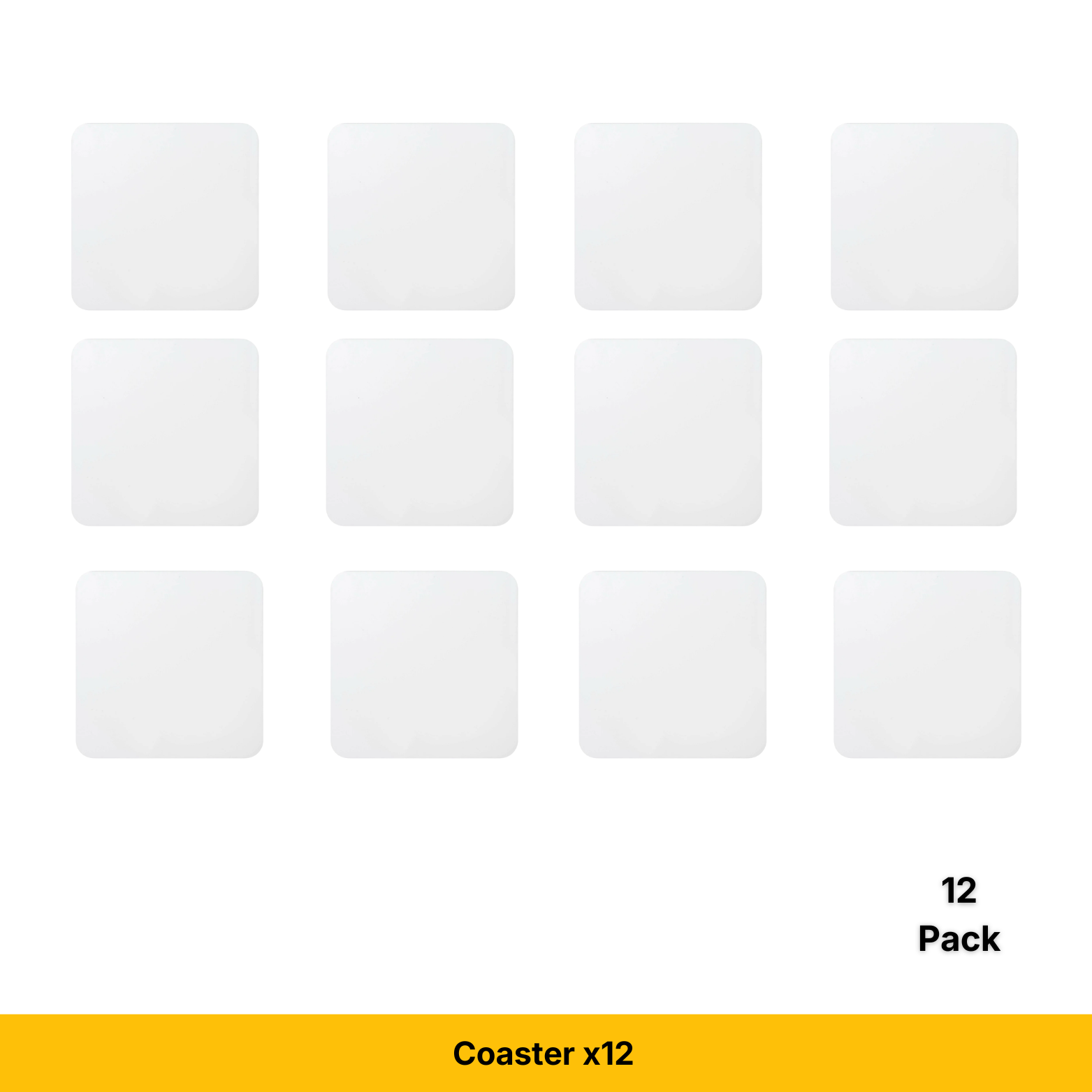 Craft Express White Square Coasters,  Sublimation Hardboard Blanks