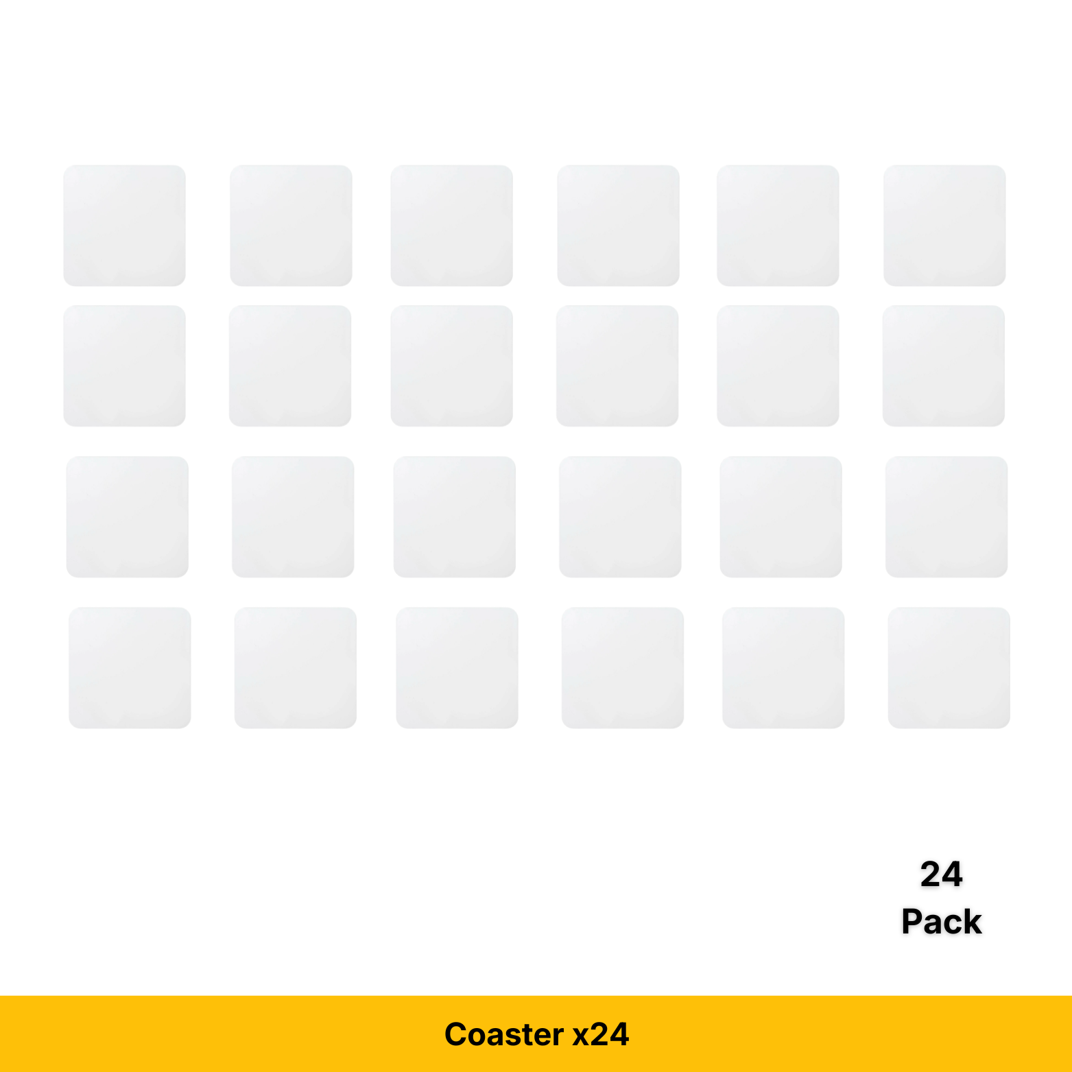 Craft Express White Square Coasters,  Sublimation Hardboard Blanks