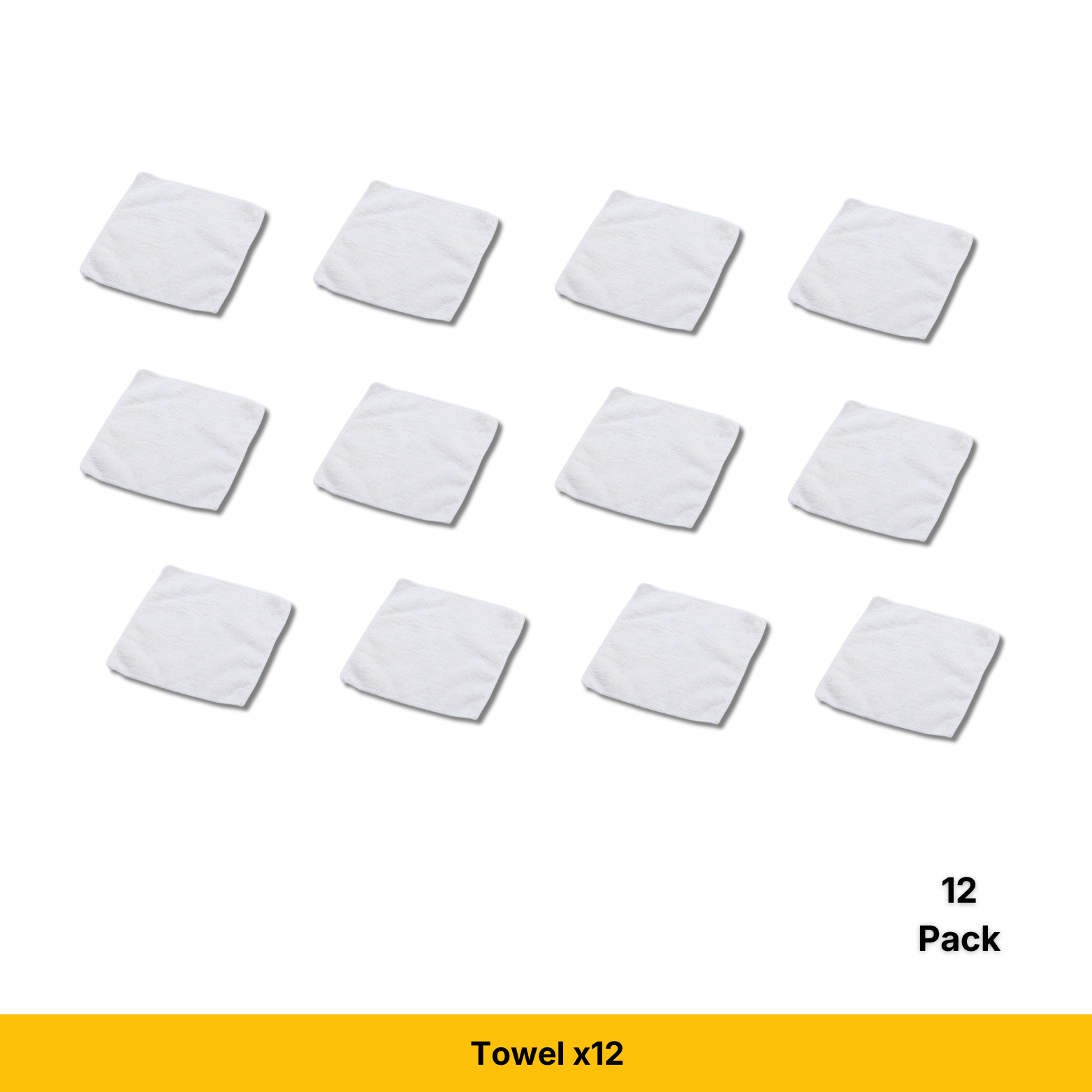 Craft Express White 12" Square Towels, Sublimation Microfiber Blanks