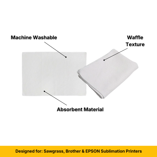Craft Express Sublimation Waffle Towels – Custom-Ready Kitchen Towels and Tea Towels