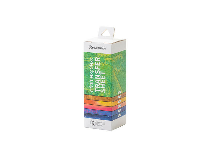 4.5" x 12" Assorted Sublimation Transfer Sheets I - 6 Pack - Craft Express -  - 4.5" x 12" Assorted Sublimation Transfer Sheets I - 6 Pack - Craft Express - 