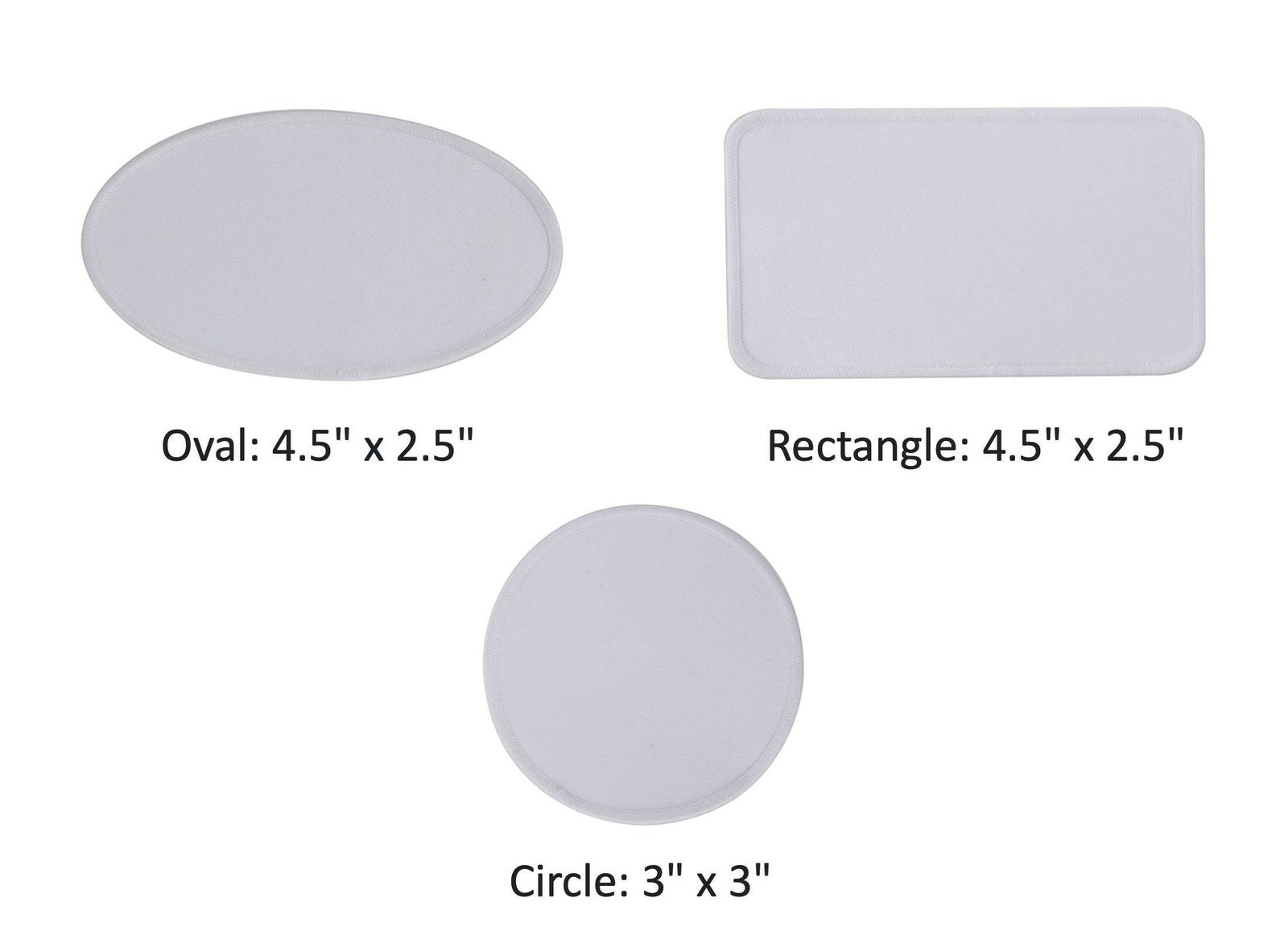 Assorted Fabric Sublimation Patches - 3 Pack - Craft Express -  - Assorted Fabric Sublimation Patches - 3 Pack - Craft Express - 
