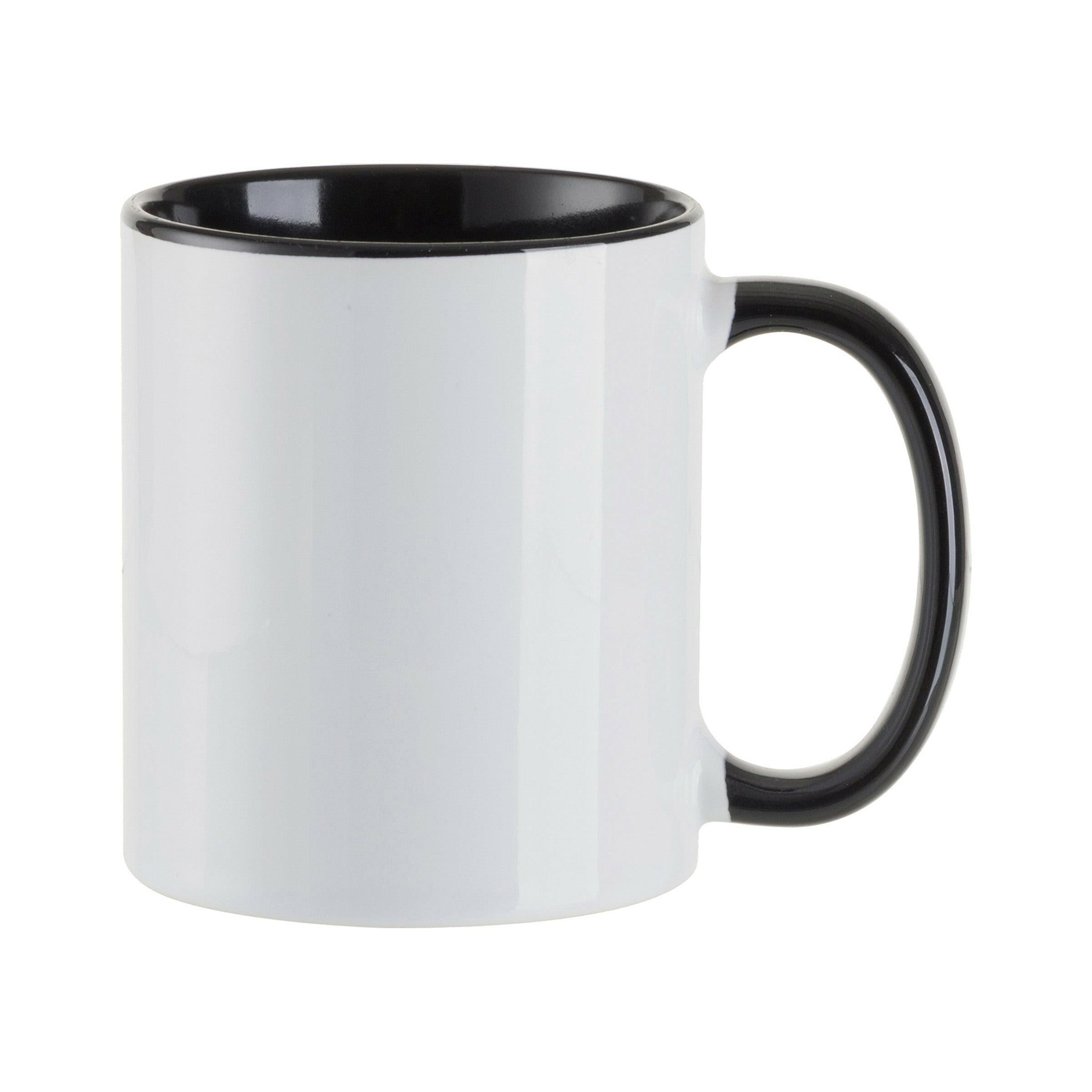 Single black handled 11oz sublimation mug