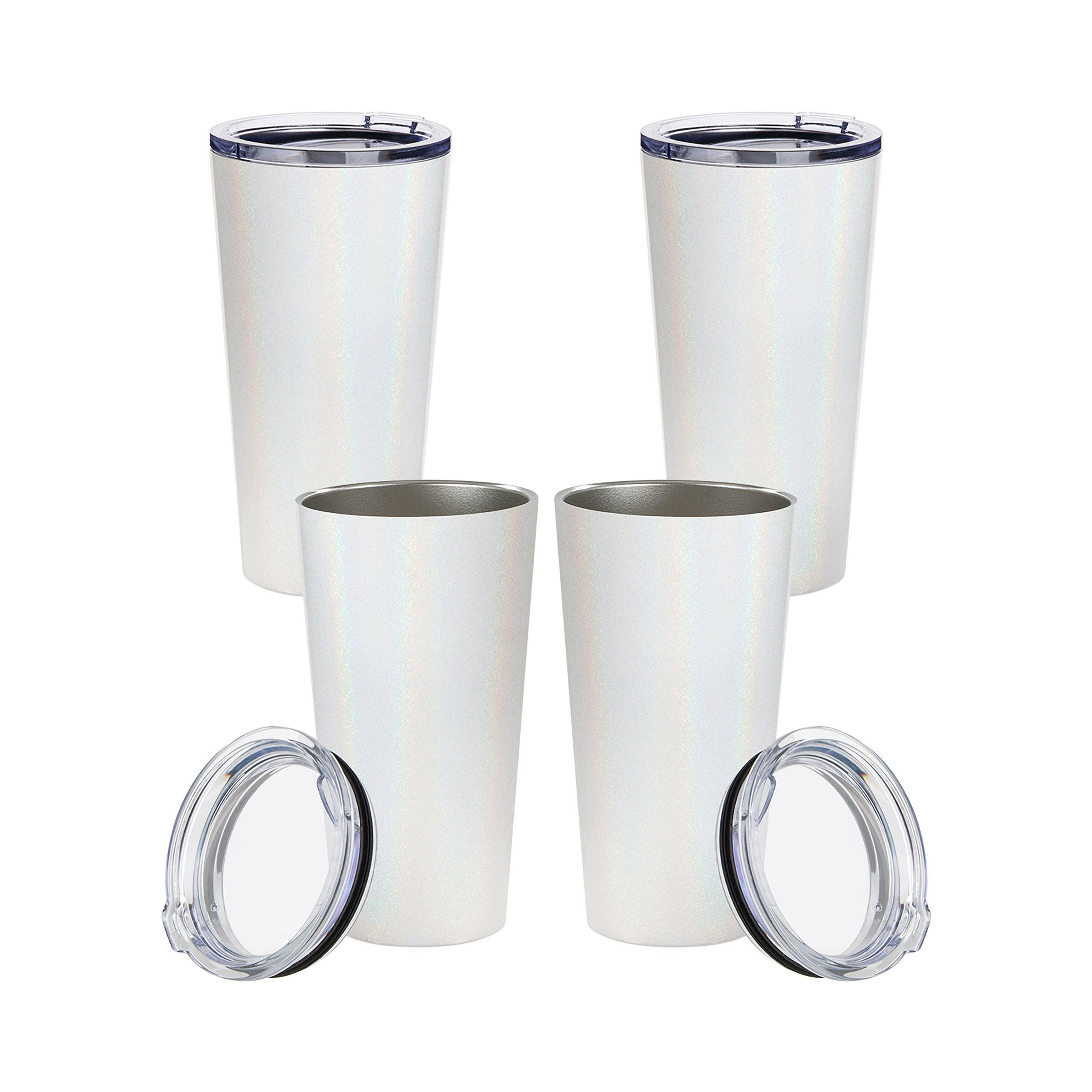 16oz Stainless Steel Sublimation Tumblers - 4 Pack.