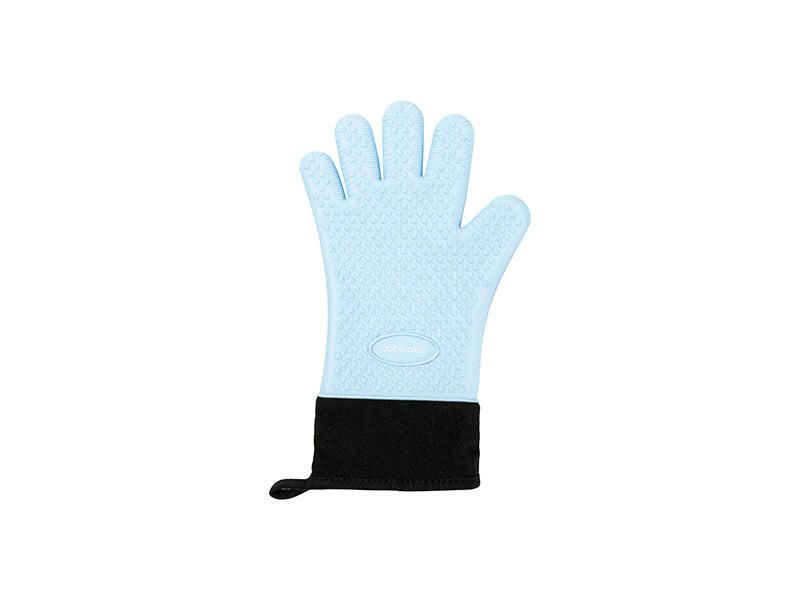 Blue Silicone Heat Glove.