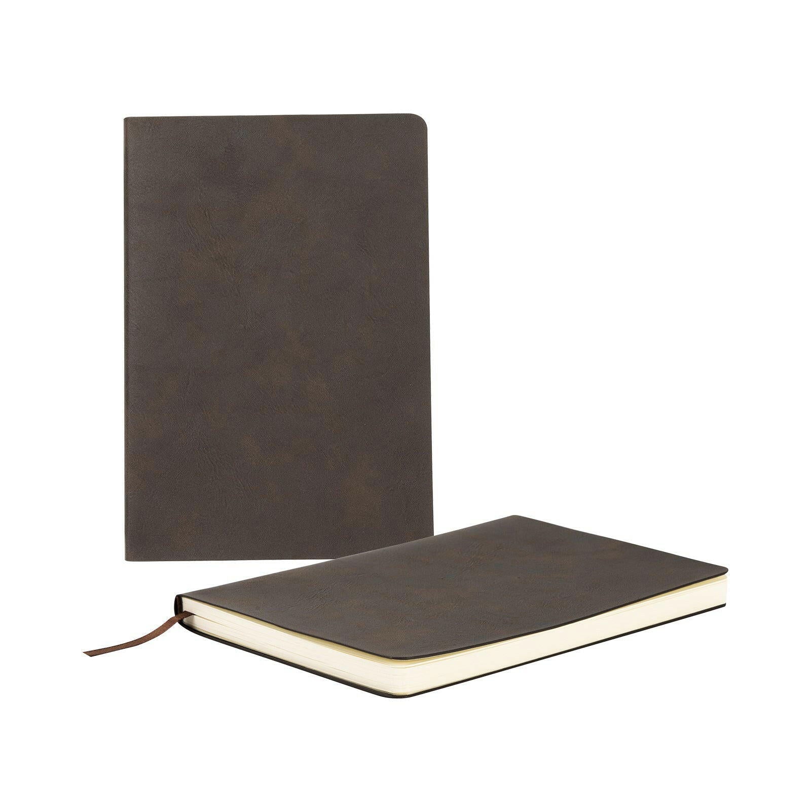 Craft Express 2 Pack Brown Engraving Vegan Leather Notebooks - Craft Express