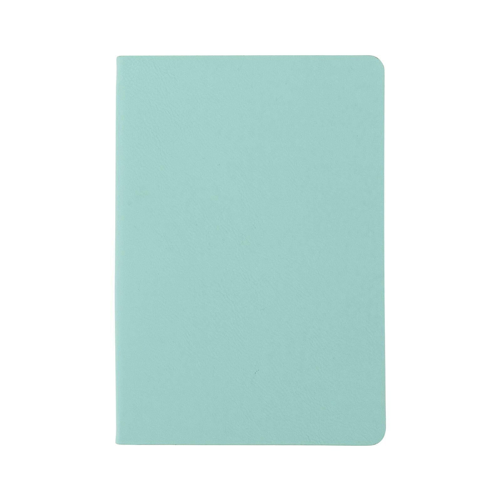 Craft Express 2 Pack Teal Engraving Vegan Leather Notebooks - Craft Express